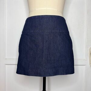 Express dark denim mini skirt